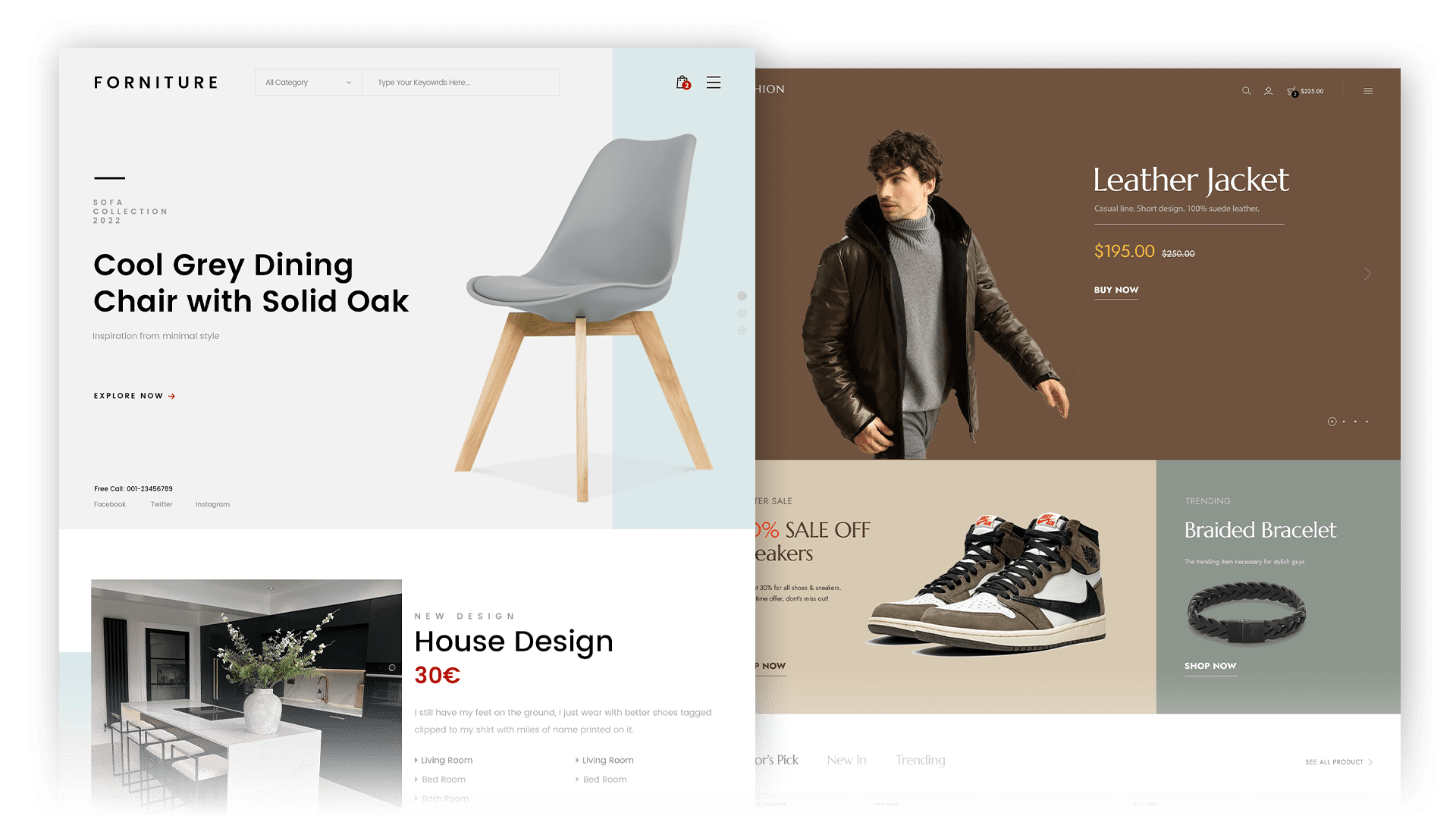 Professioneller Online Shop mit modernem Design – E-Commerce Lösung von PortalWeb